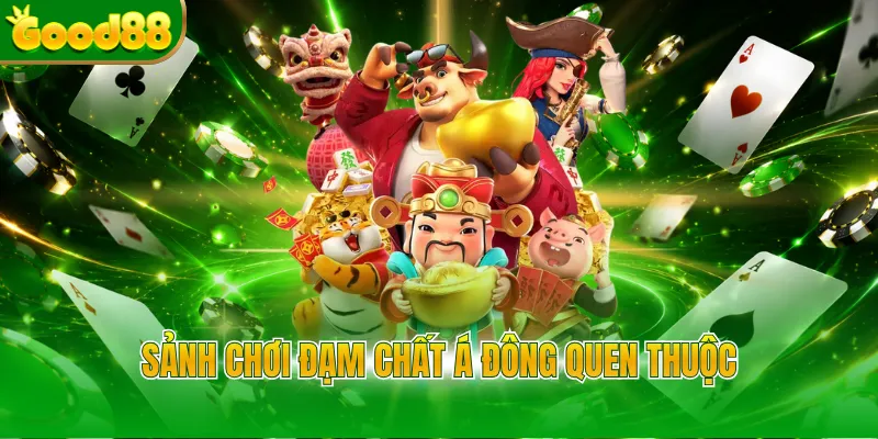 Sảnh chơi đậm chất Á Đông quen thuộc